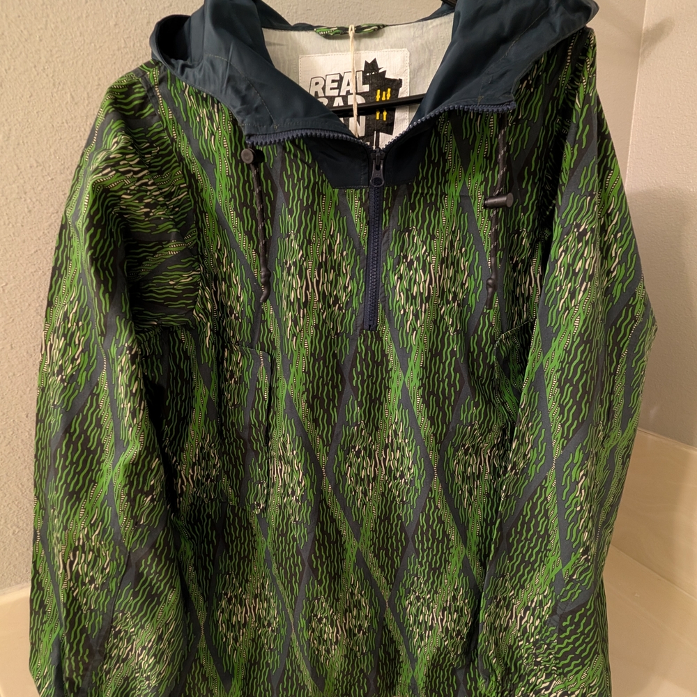 Real Bad Man Green and Black Hooded Jacket
